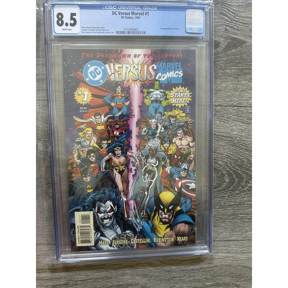 DC Versus Marvel #1 CGC 8.5 VF+ 1996 DC Comics Single Issue Comic Color Access